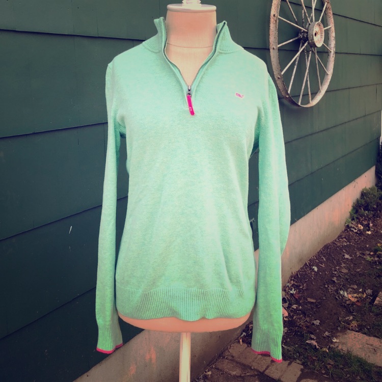Rare Vineyard Vines 14 Zip Sweater Size Medium